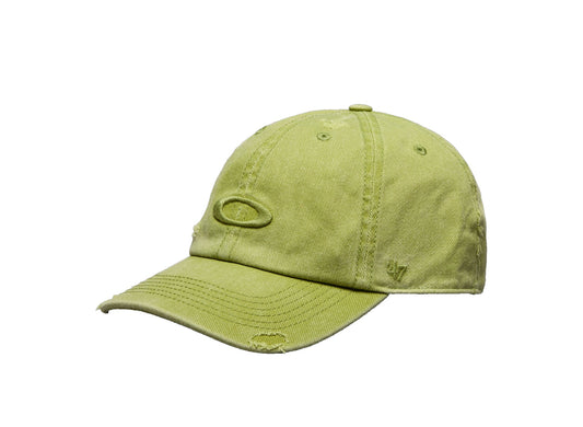 Oakley x '47 Reserve Distressed Cap in Cactus on white background