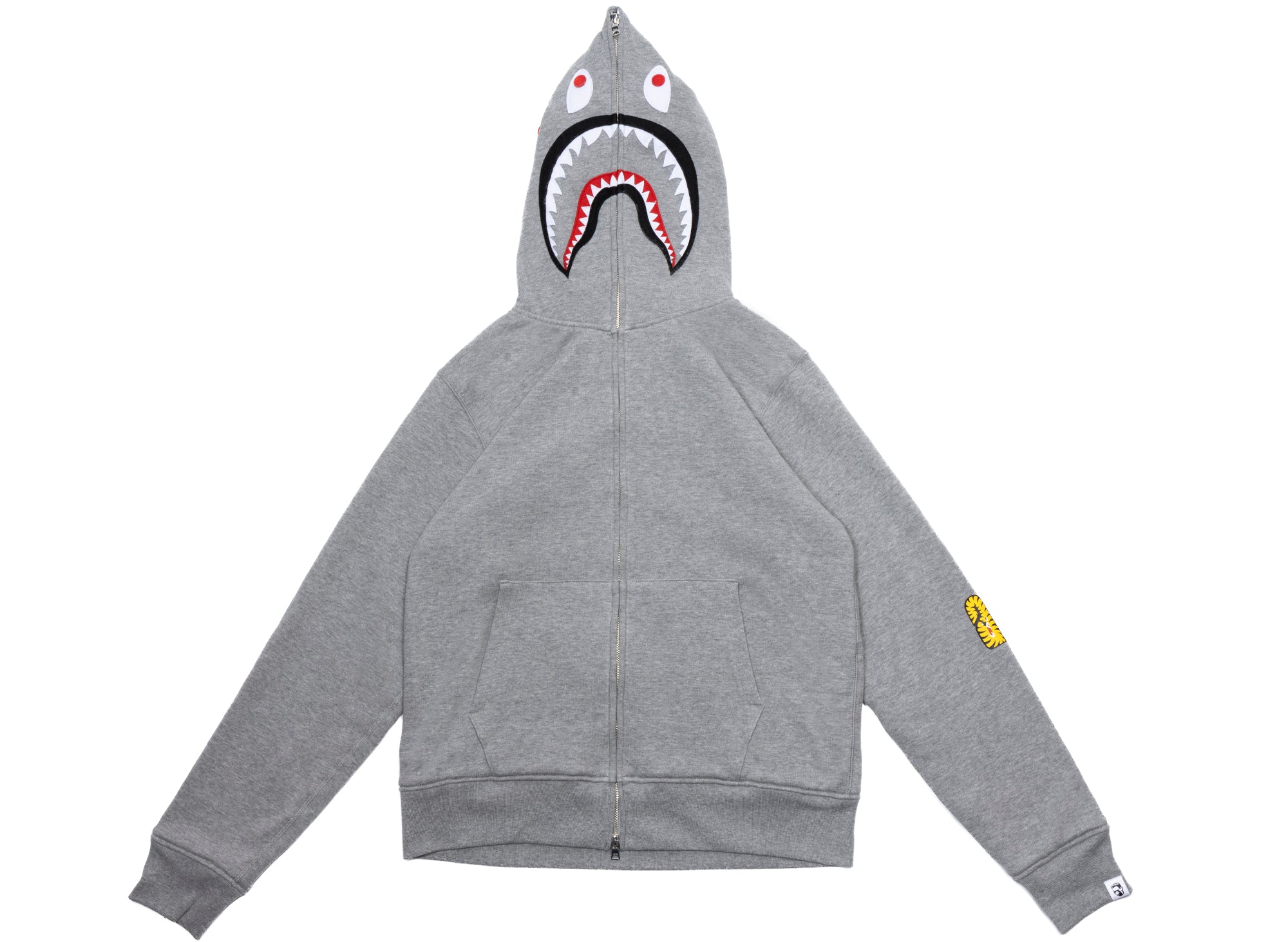 A Bathing Ape 2nd Shark Full Zip Hoodie in Grey – Oneness Boutique