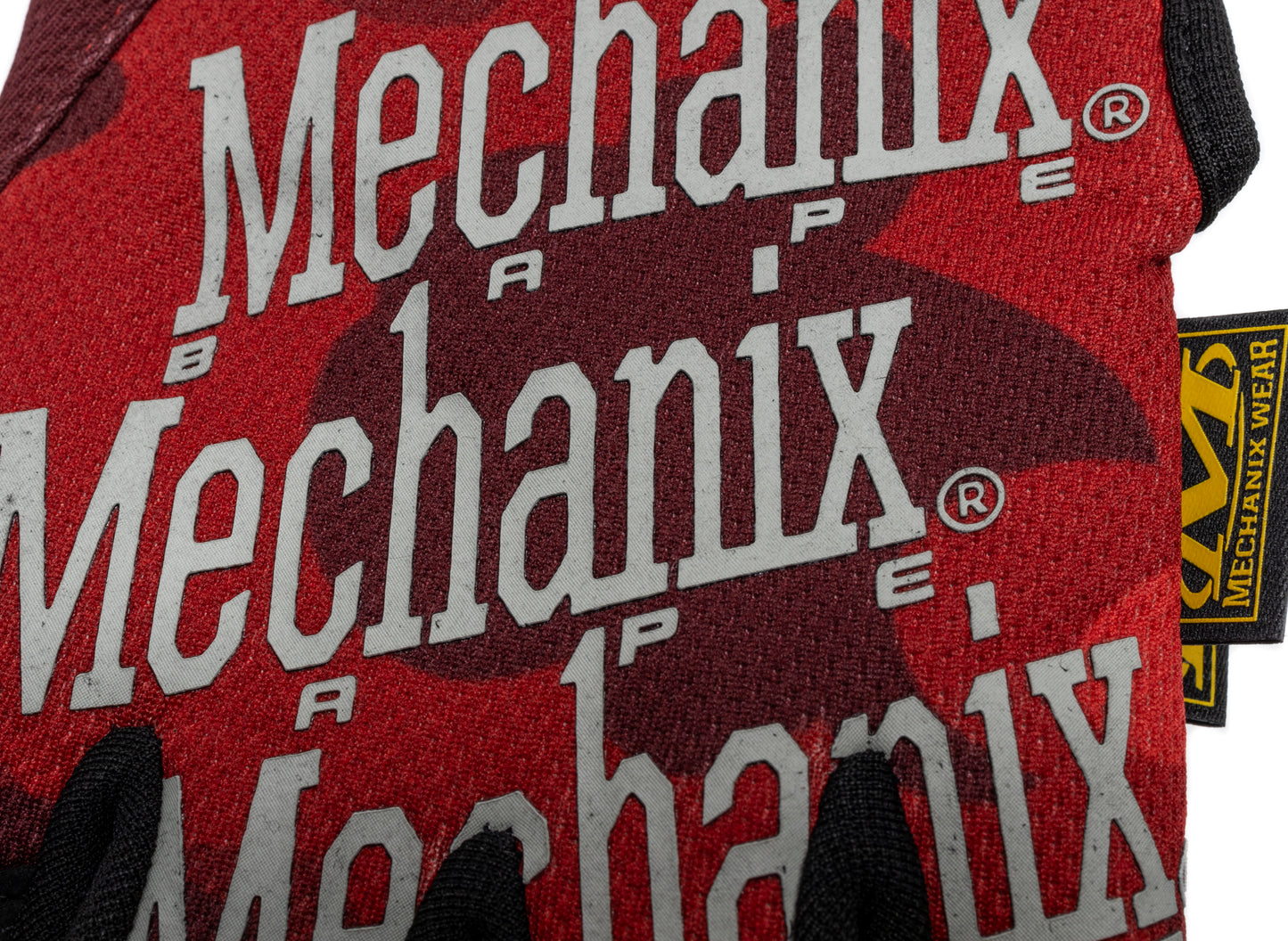 A Bathing Ape Color Camo Mechanix Wear Gloves in Red - view 2