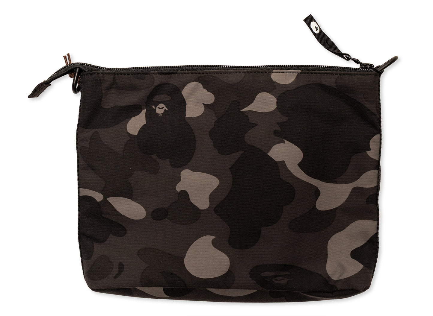 A Bathing Ape Color Camo Sacoche in Black - view 2