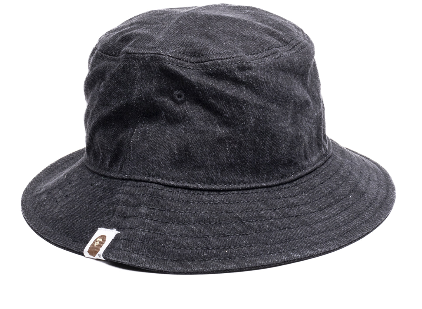 A Bathing Ape Denim Bucket black Hat - view 2