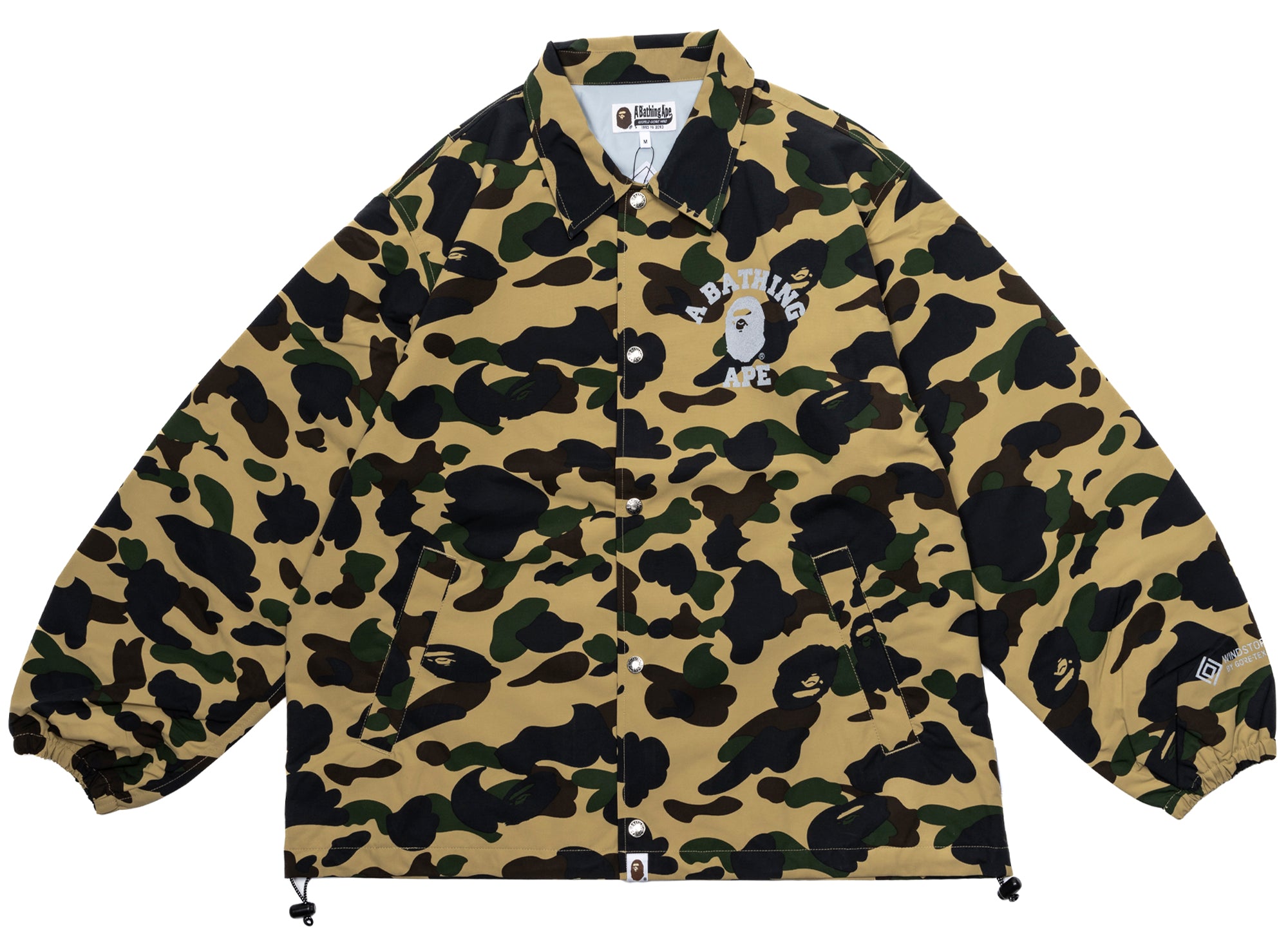 A Bathing Ape Gore-Tex Wind Stopper 1st Camo Relaxed Coach Jacket
