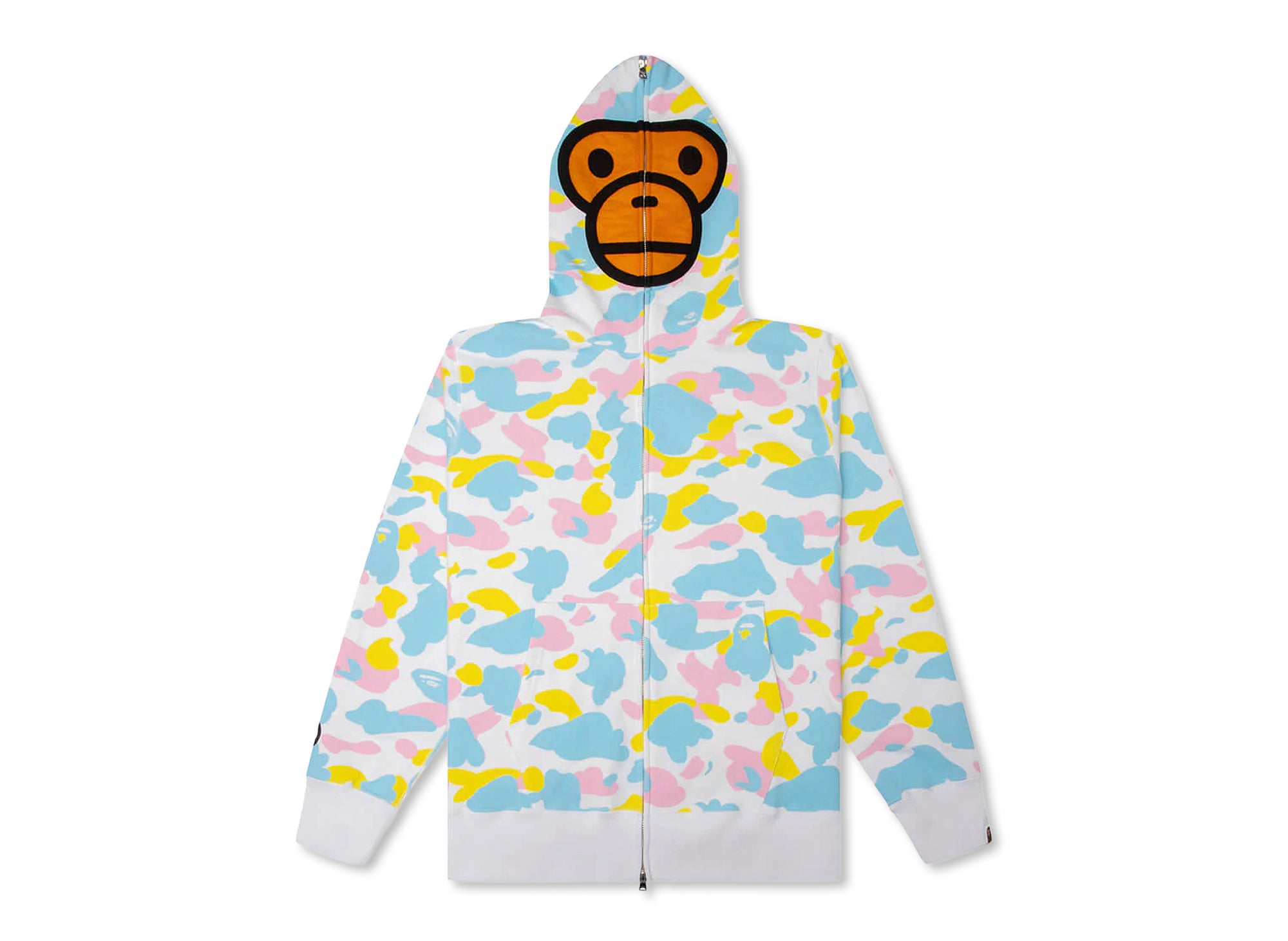 A Bathing Ape New Multi Camo Baby Milo Regular Fit Full Zip Parka
