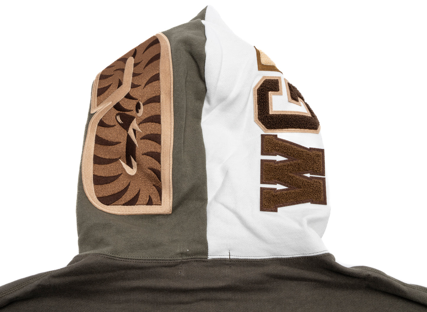 A Bathing Ape Shark Full Zip Hoodie #2 M in Olive - view 2