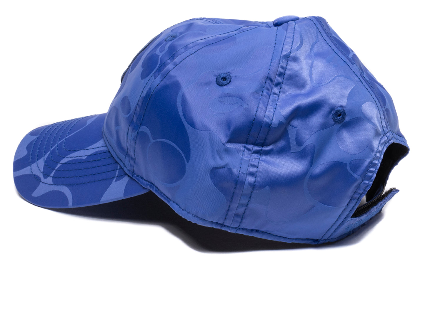 A Bathing Ape Tonal Solid Camo Cap in Blue - view 2