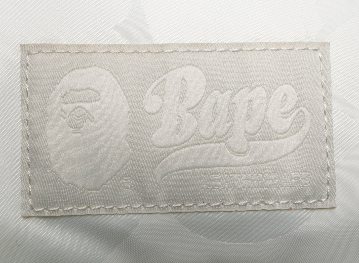 A Bathing Ape Tonal Solid Camo Shoulder Bag in Ivory - view 3