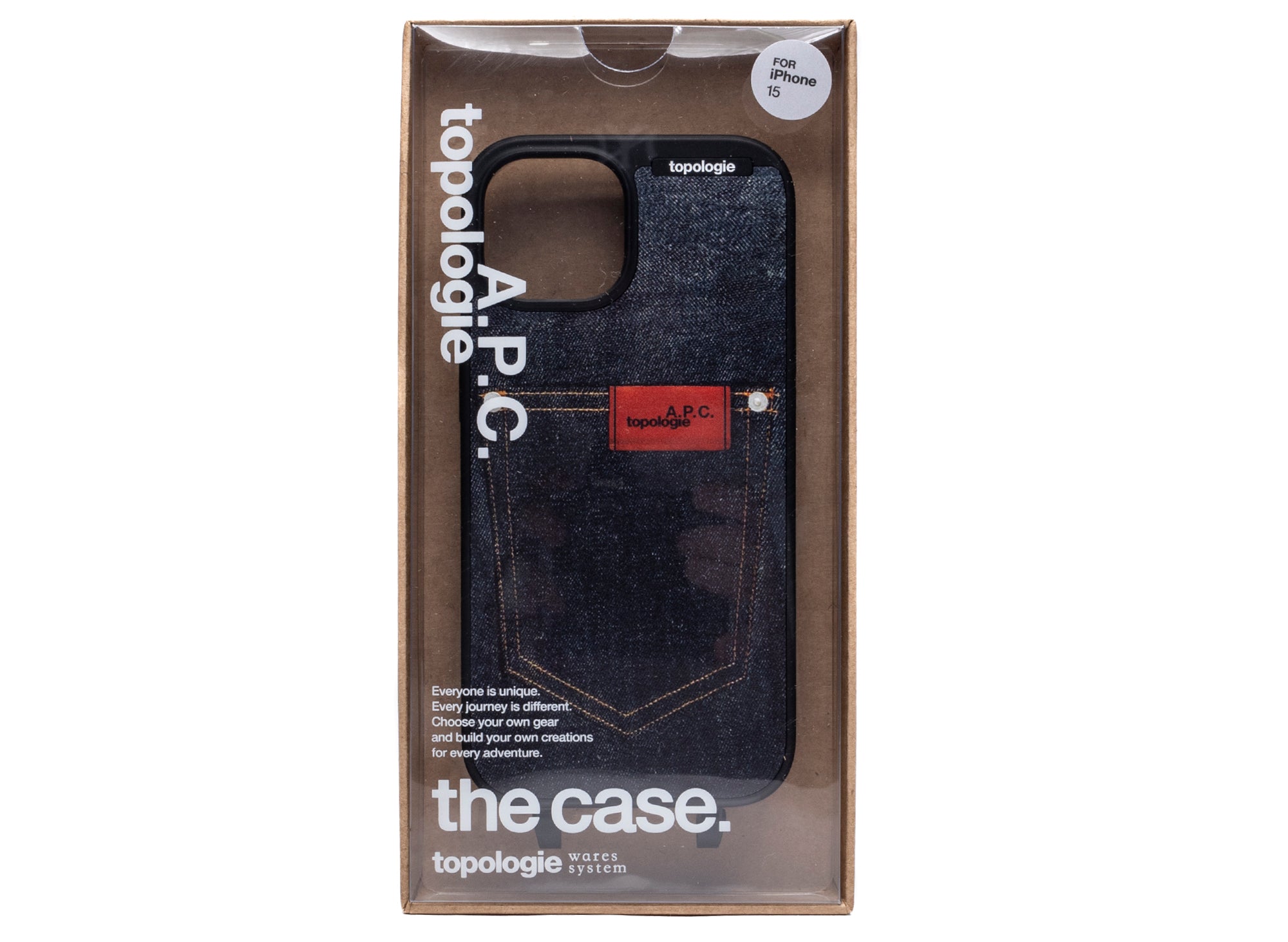 A.P.C. Coque iPhone 15 Topologie Case in Indigo | Oneness