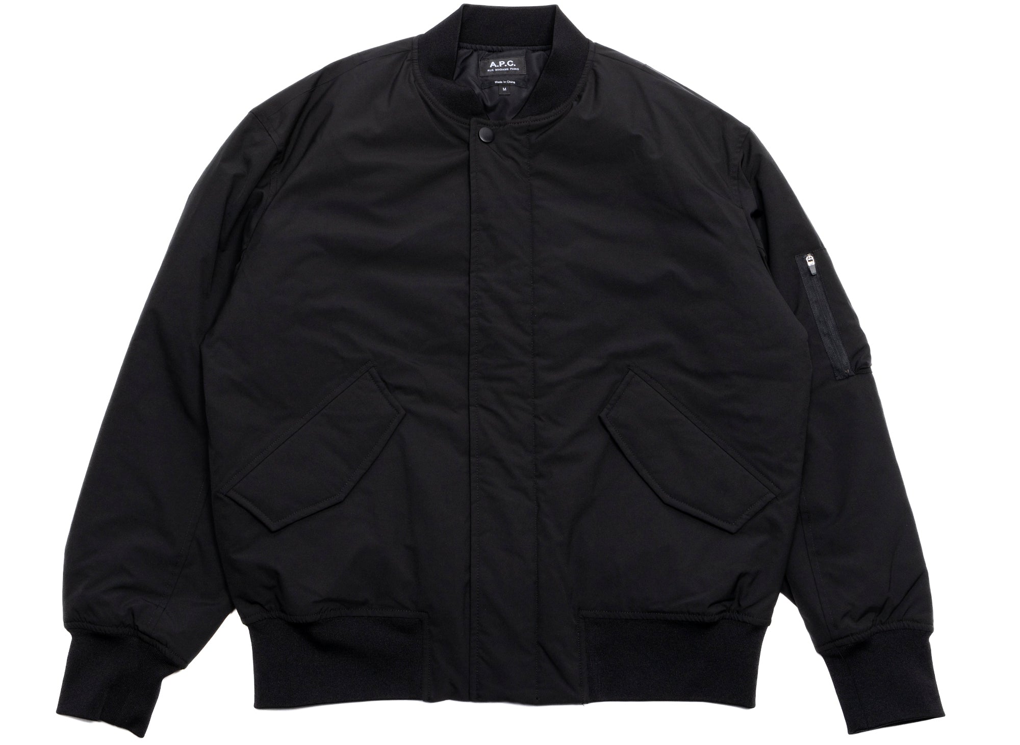 A.P.C. Hamilton Bomber Jacket in Black | Oneness Boutique