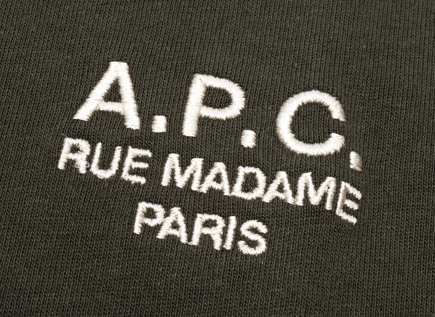 A.P.C. Standard Rue Madame Tee in Olive - view 2
