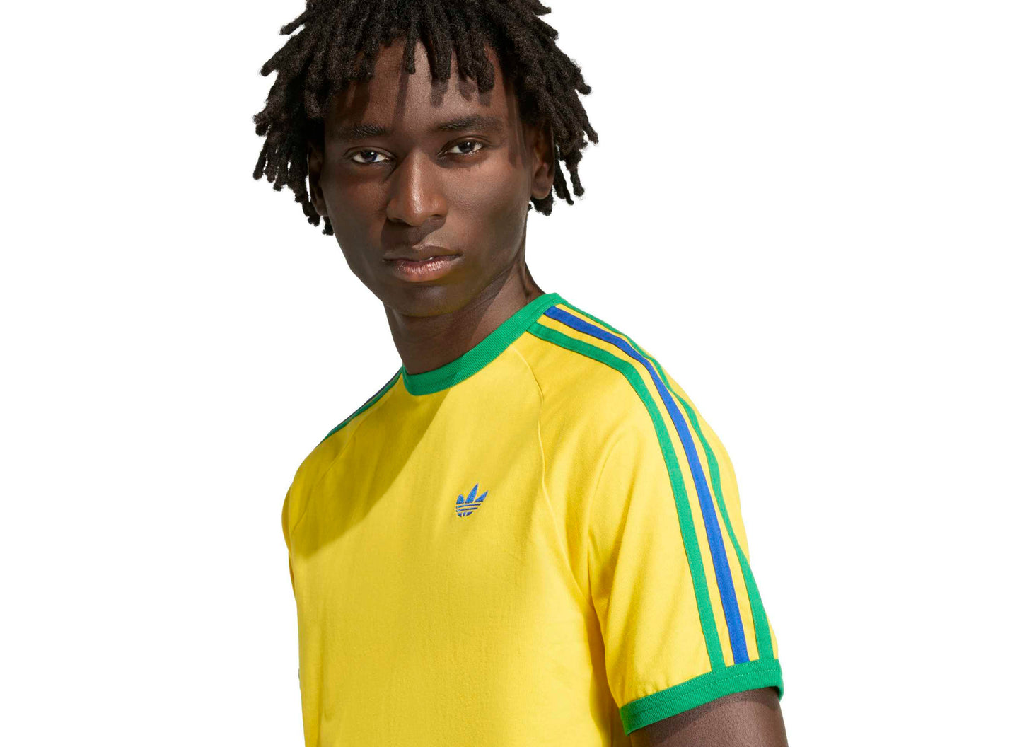 Adidas 3S Tee in 'EQT Yellow' - view 2