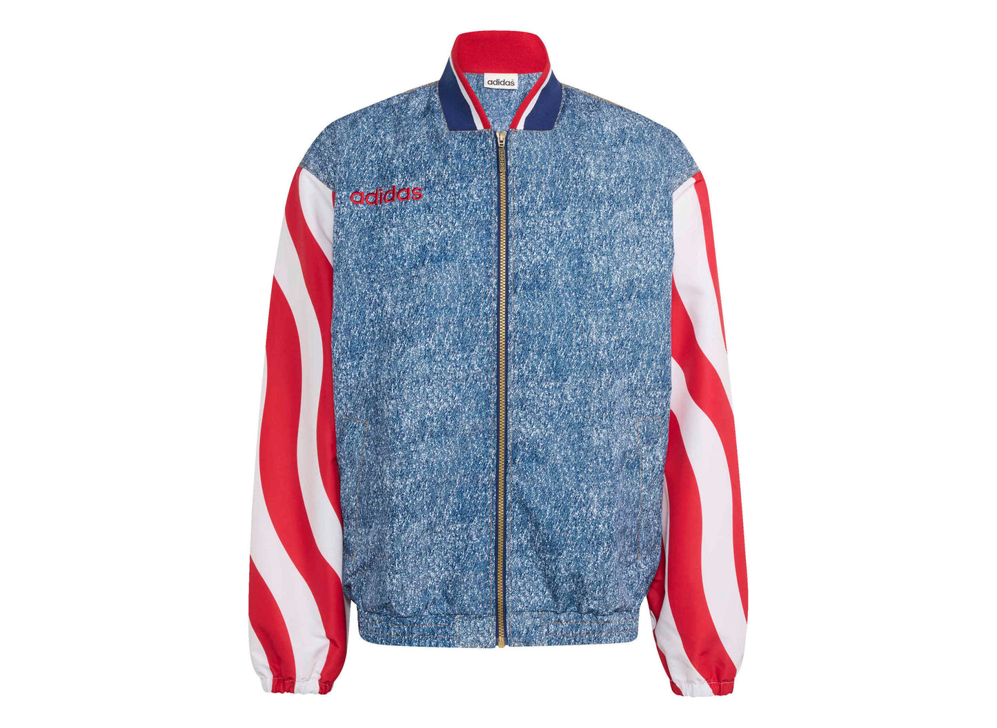 Adidas Denim Graphic Track Top — view 6