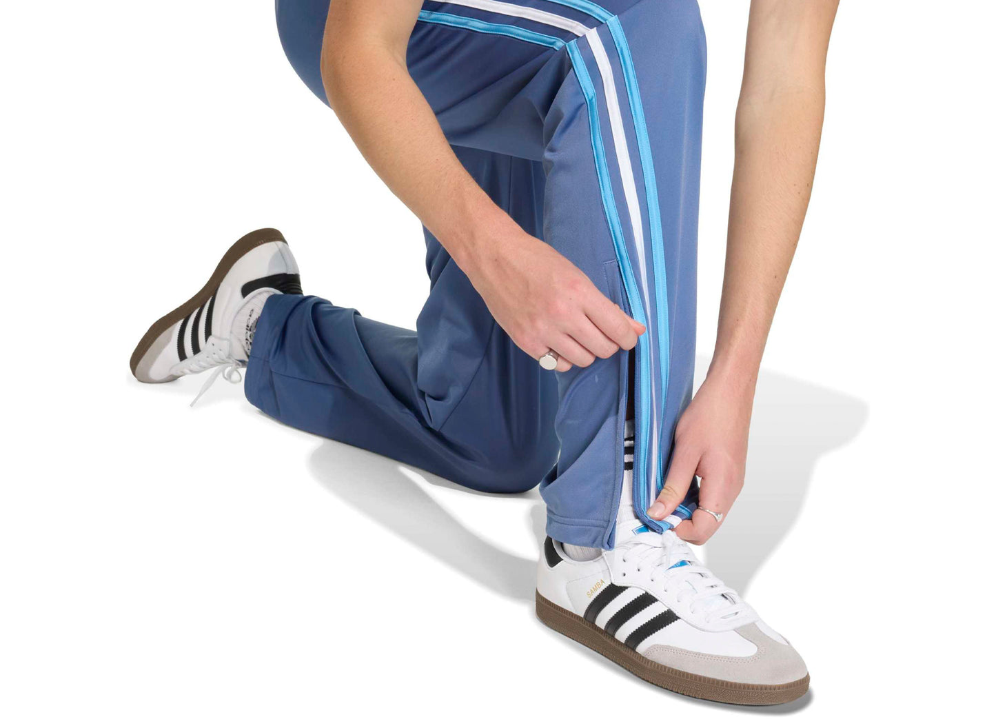 Adidas Firebird Track Pants in 'Crew Blue' - view 3