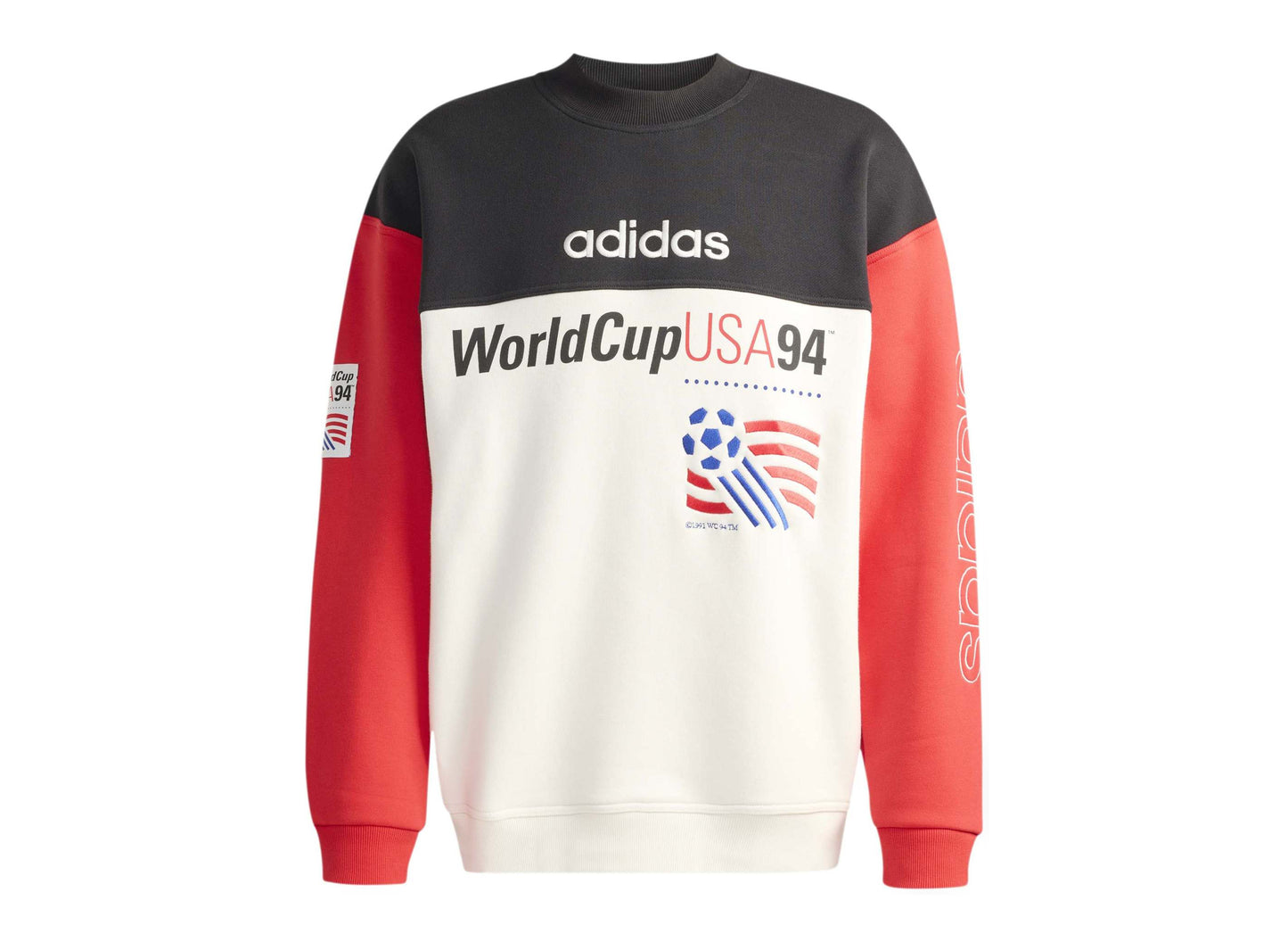 Adidas USA 94 Graphic Sweatshirt in Black / Cloud White