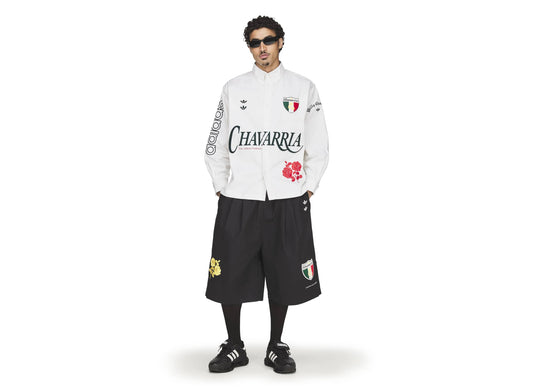 Adidas WC Chavarria Button Up Shirt in Off White