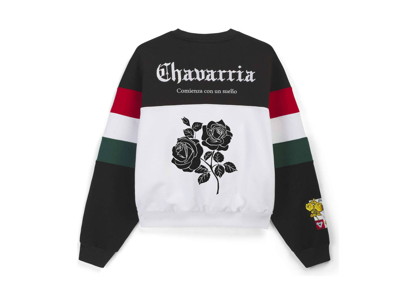 Adidas WC Chavarria Fleece Crewneck Sweatshirt in Black / White