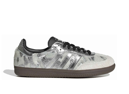 Women's Adidas Samba OG in Cream White / Silver Metallic