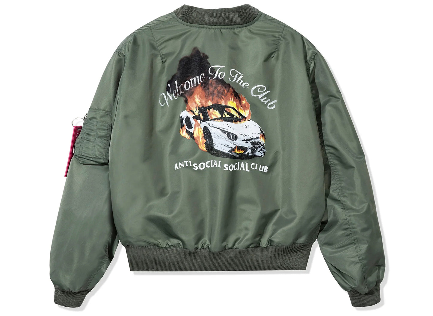 Anti Social Social Club Welcome to the Club MA-1 Jacket - view 2