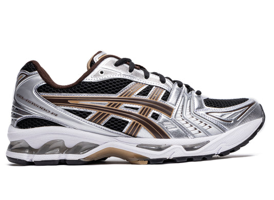 Asics Gel-Kayano 14 in "Black Coffee / Silver"