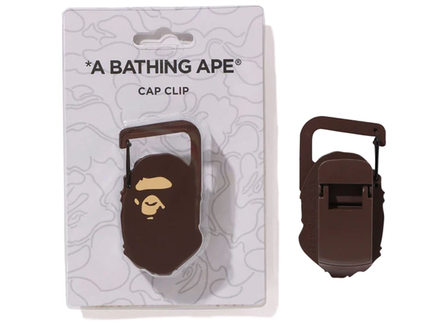 Bape College New Era 59Fifty Low Profile Hat w/ Cap Clip in Beige - view 2