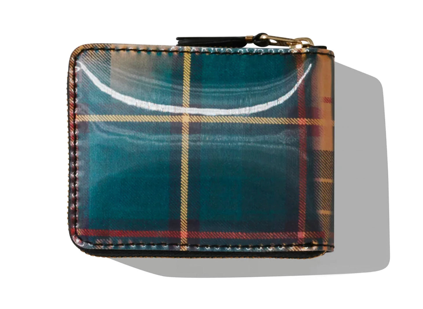 Comme des Garçon Lenticular Tartan SA7100 Wallet 'Yellow/Green' - view 2