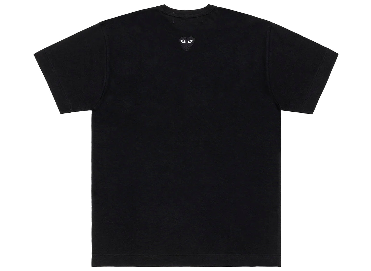 Comme des Garçons Play Black Emblem Back Logo T-Shirt in Black - view 2