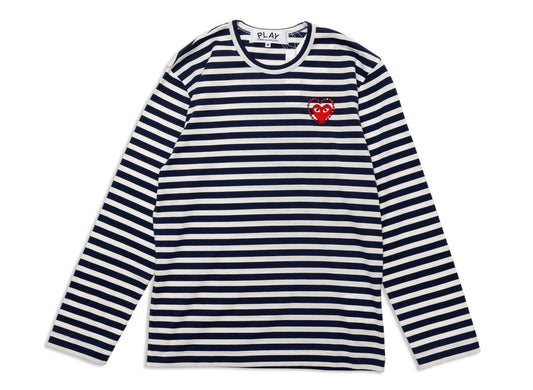 Comme des Garçons PLAY Metal Stone Emblem L/S Tee