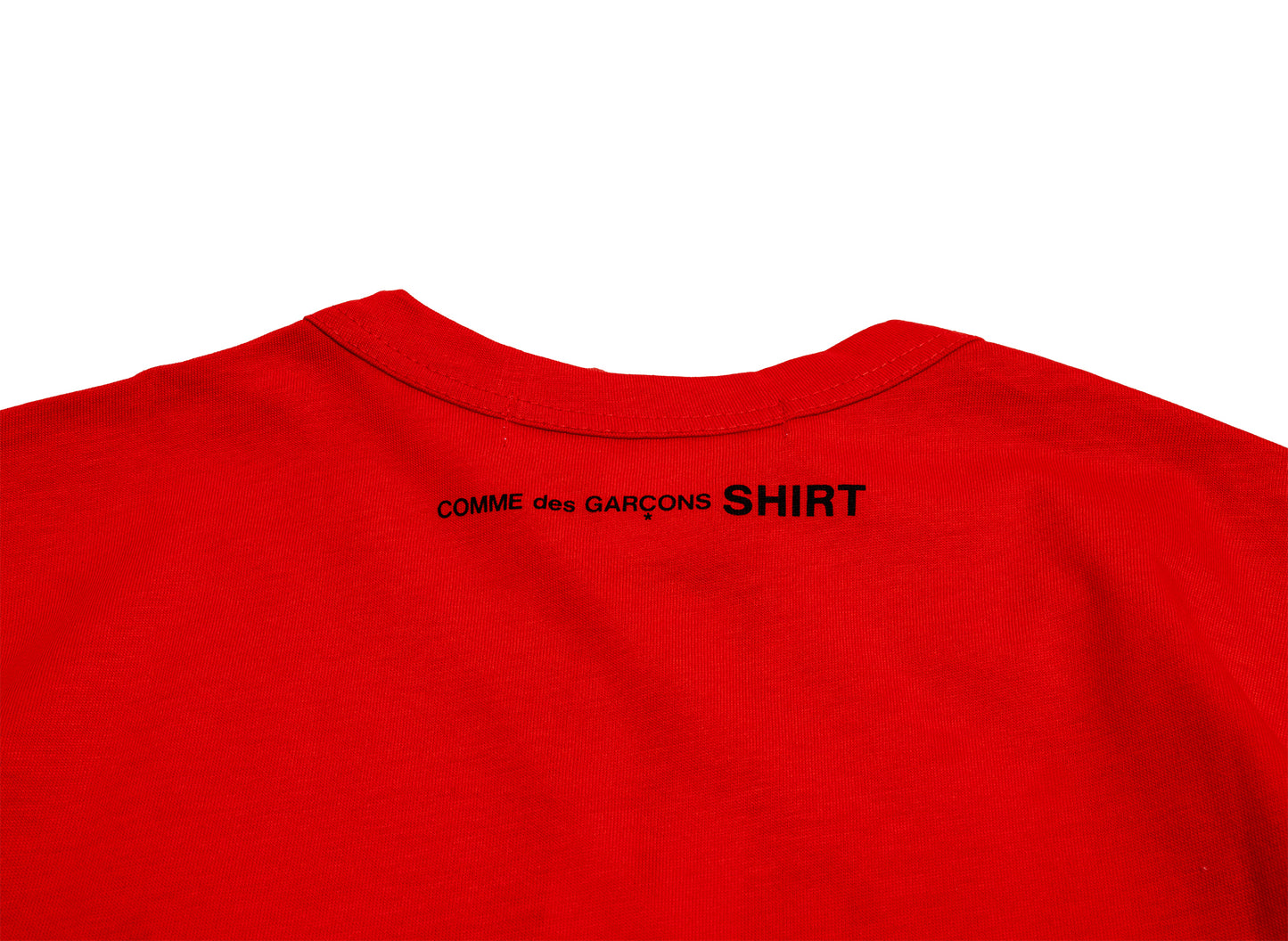 Comme des Garçons SHIRT Logo Tee in Red - view 2
