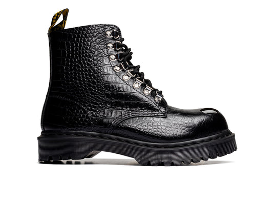 Dr. Martens Crocodile 1460 Pascal Steel Toe in Black