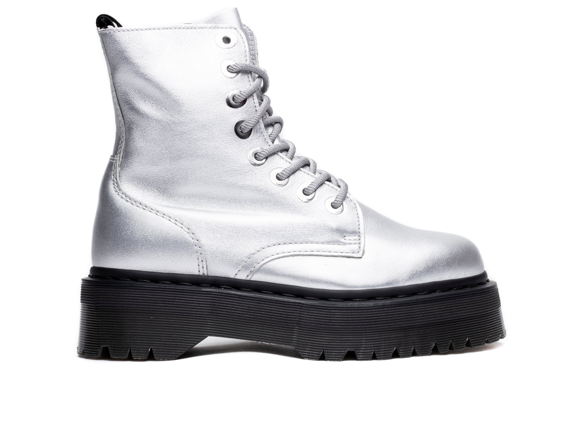 【美品】Dr.Martens Jadon シルバー UK5 Dr. Martens Jadon Metallic Leather Platform Boots | Oneness