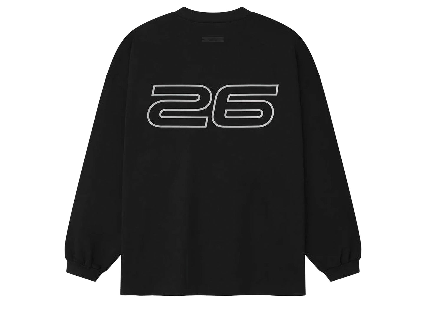 Fear of God Essentials 90's Long Sleeve Tee Ponte 'Vintage Black' — view 2