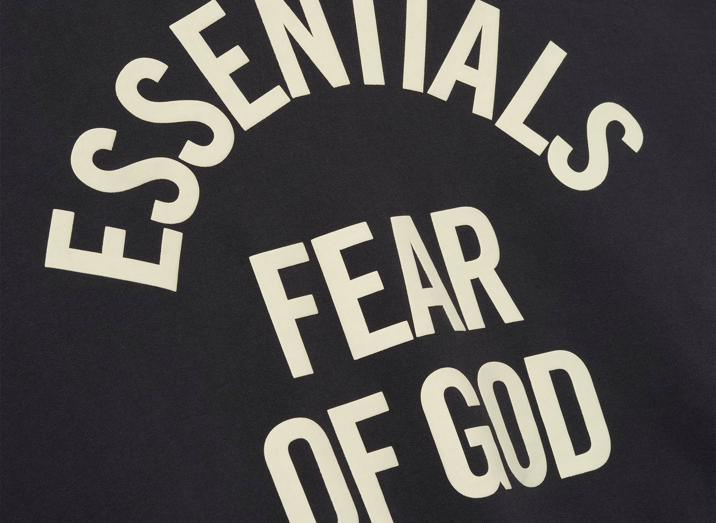 Fear of God Essentials Campus 90's Hoodie 'Faded Black' — view 3