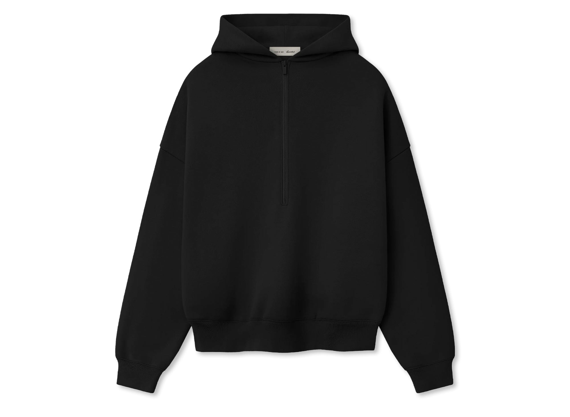 Fear of God Essentials Property Lounge Half Zip Hoodie 'Black