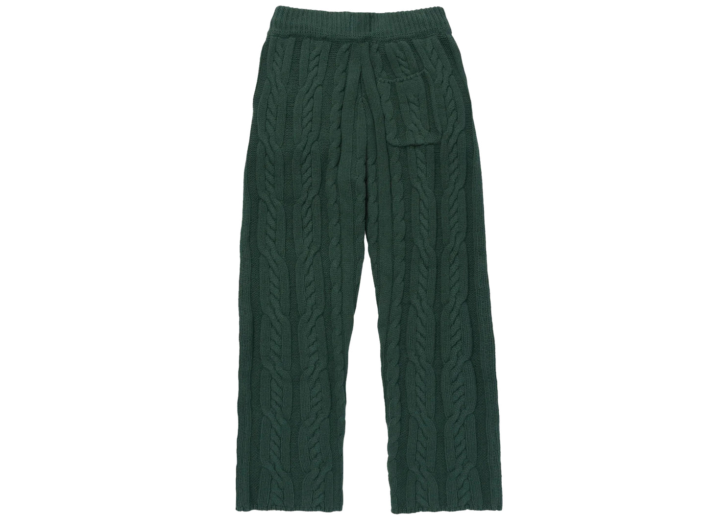 Honor the Gift Cable Knit Leisure Pants in Green - view 2