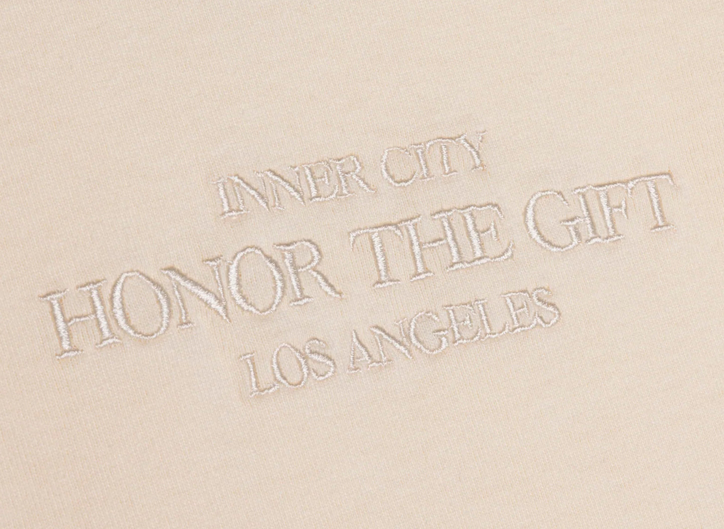 Honor the Gift Embroidered Box Tee in Bone - view 2