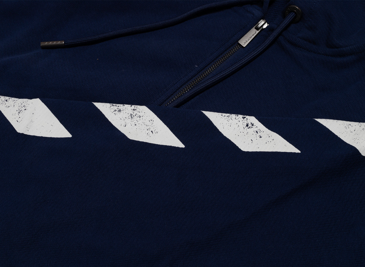 L/AB c/o Off-White™ Diag Full Zip Hoodie in Marine - view 4