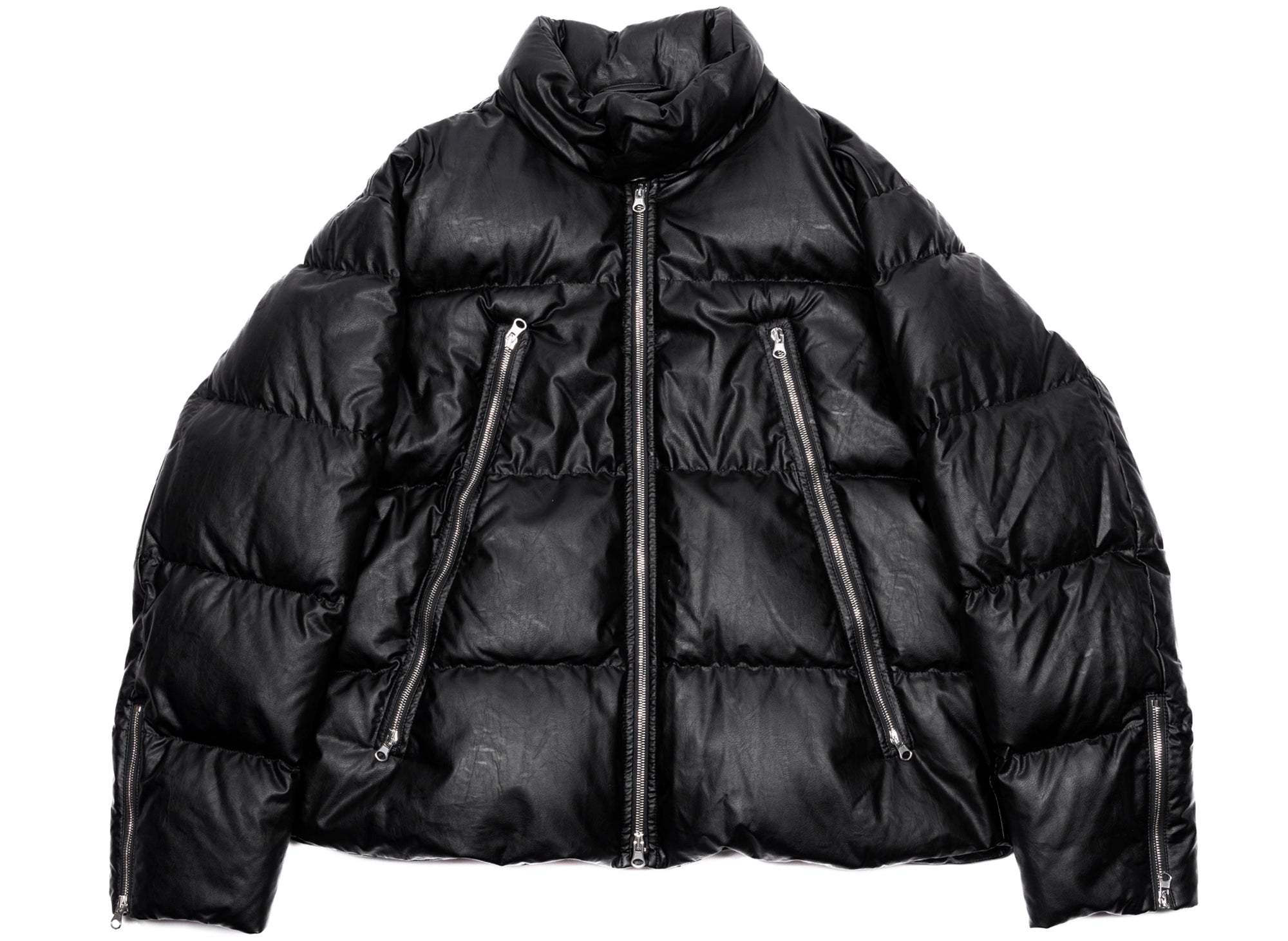 Maison Margiela MM6 Leather Zip Puffer Jacket – Oneness Boutique