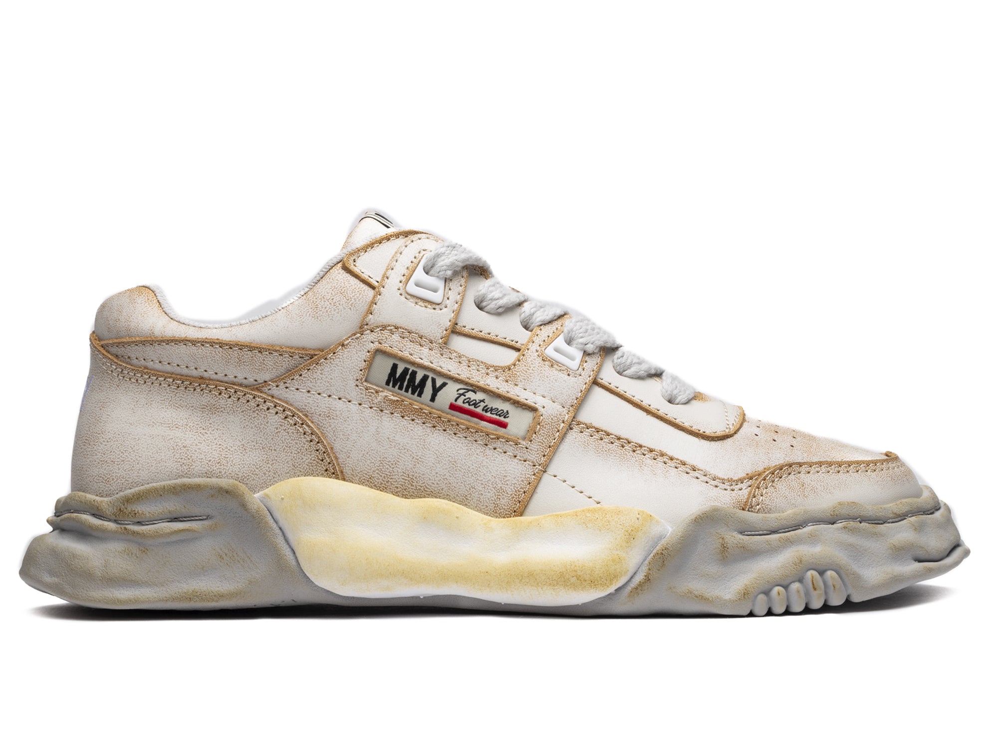 Maison Mihara Yasuhiro Leather Parker OG in White | Oneness