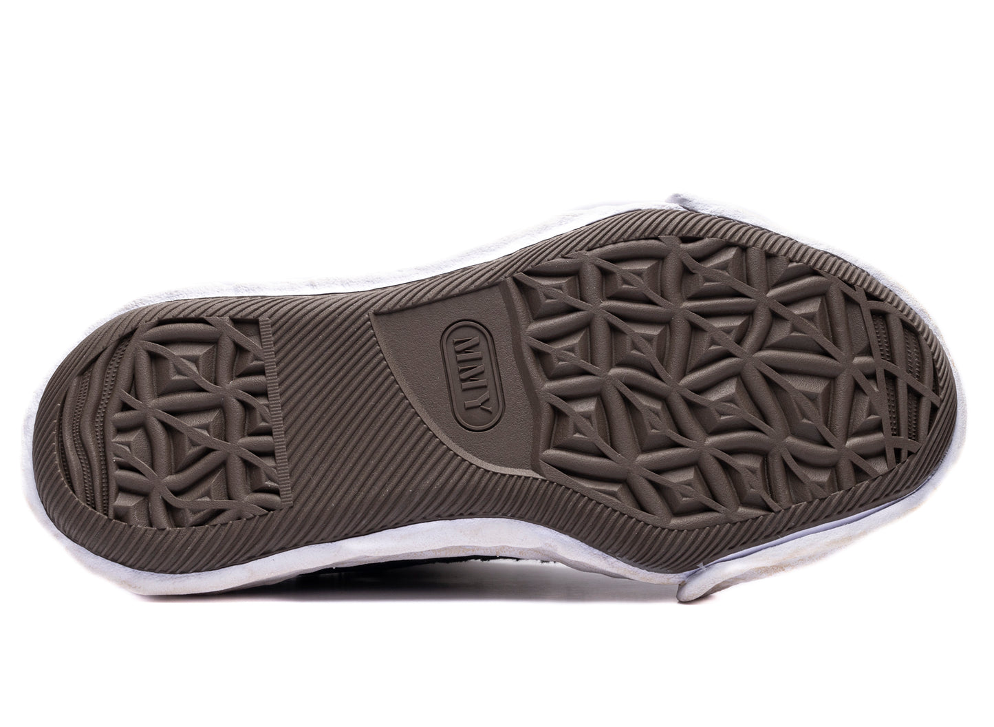 Maison Mihara Yasuhiro "PETERSON23" OG Sole Ripped Overdye Canvas in Black — view 5