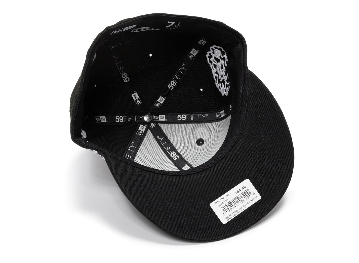 New Era Mora 59Fifty Fitted Hat in Black and White — view 4