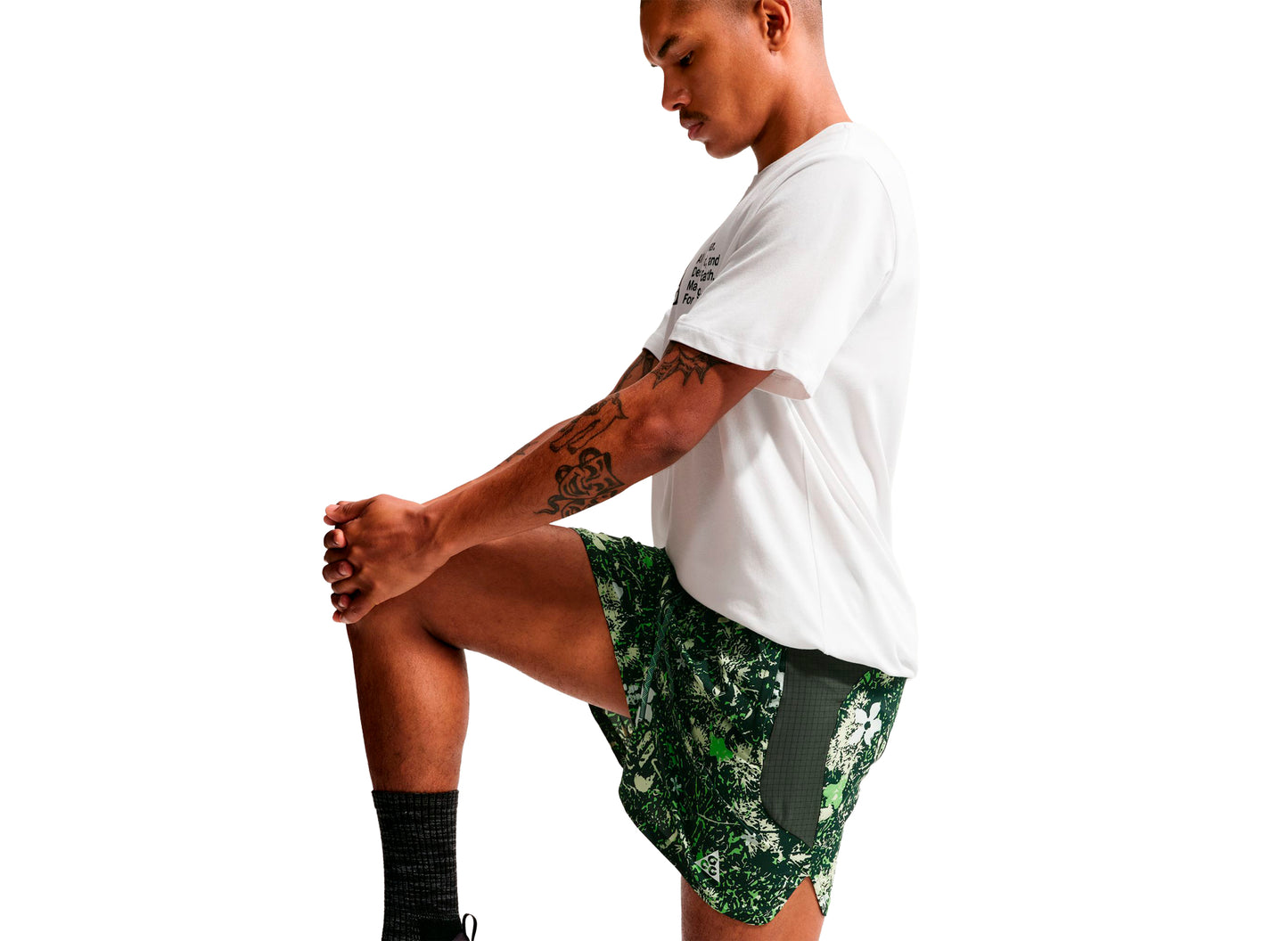 Nike ACG "Second Sunrise" Dri-FIT Trail Running Shorts in Mean Green — view 5