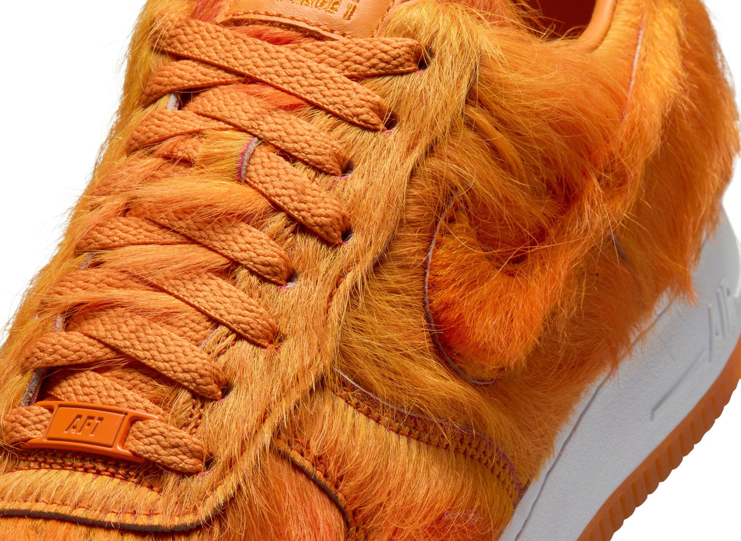 Nike Air Force 1 Low 'Orange Pony Hair' in Campfire Orange / Sunset - view 7
