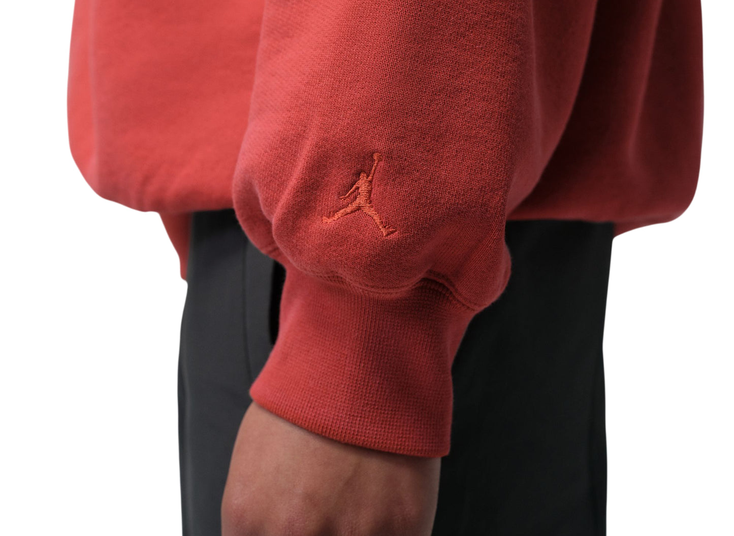 Jordan BIKE AIR x Nigel Sylvester Fleece Rundhalspullover in Zimtrot