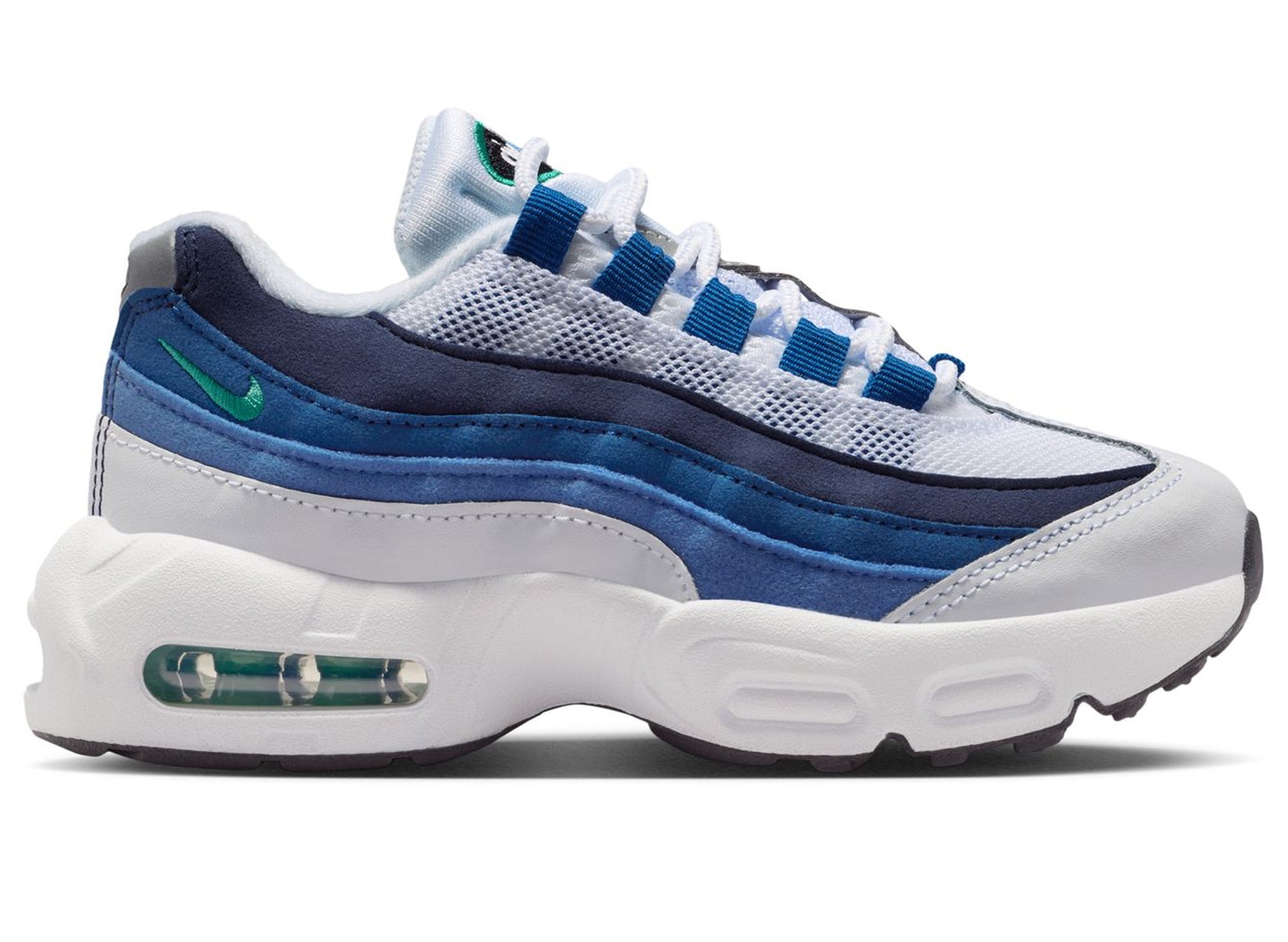 靴 Nike Air Max 95 White Blue US11 PS Nike Air Max 95 White / Emerald Green / Lake Blue | Oneness