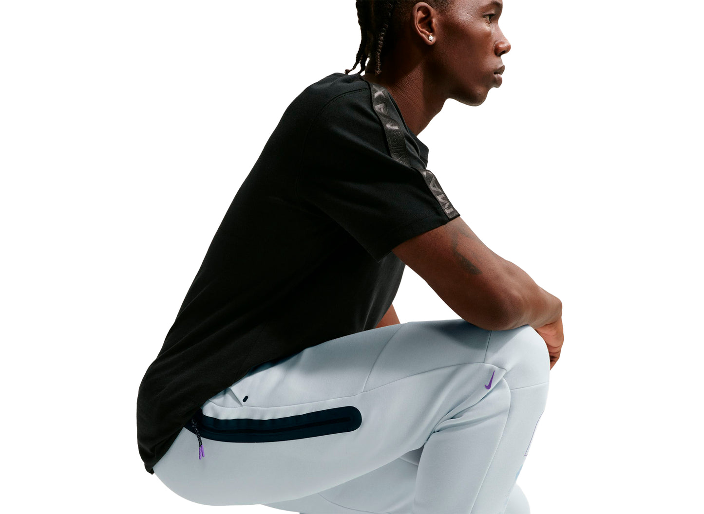 Nike Tech Fleece Joggers in Off White — view 5