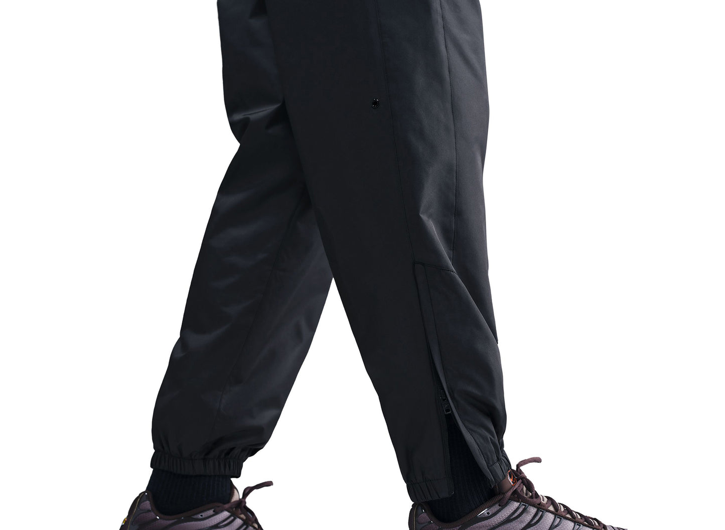 Nike Windrunner Lined Pants in Black / White — view 6