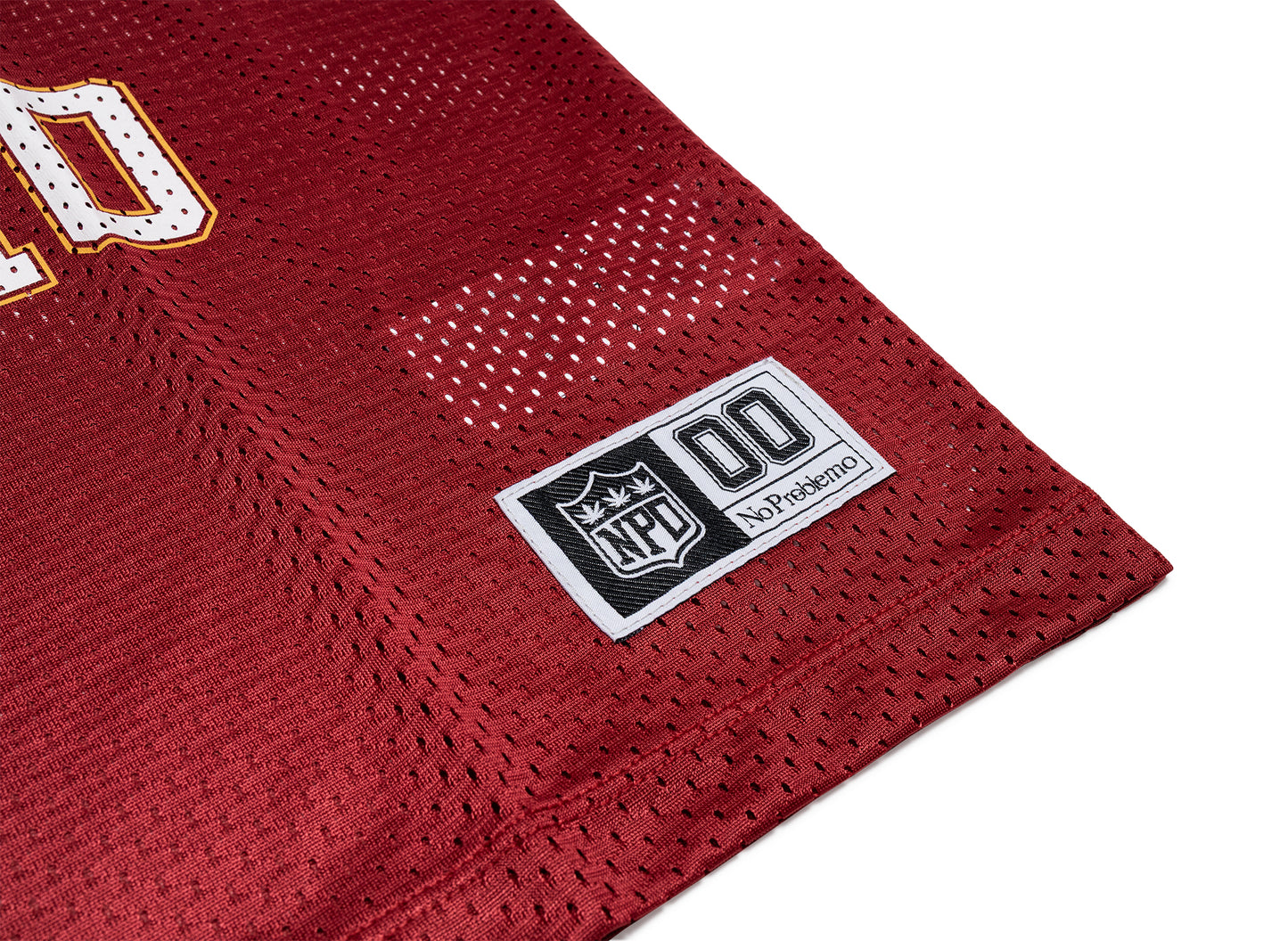 No Problemo NP00 Sports Poly SS Jersey in Red — view 2
