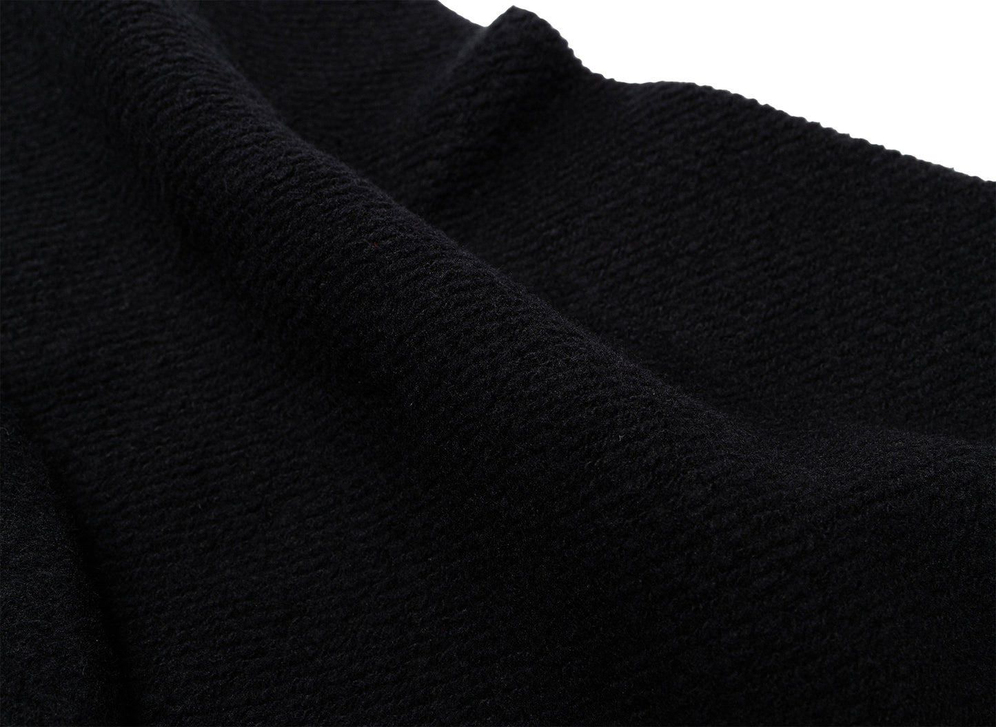 No Problemo Reverse Fleece Hoodie in Black — view 3