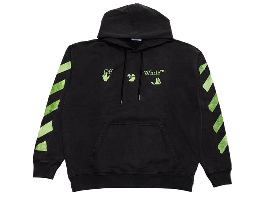 OFF-WHITE Bacco Arrow Skate Hoodie in Garment Dyed + Fad