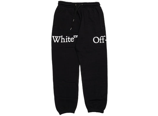 OFF-WHITE Bookish Scarf Cuffed Sweatpant in Black