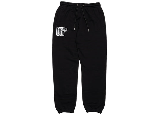 OFF-WHITE Motion Arrow Cuffed Sweatpant in Black